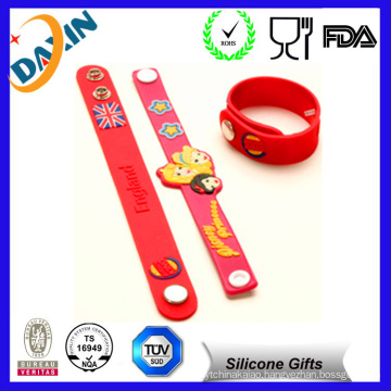 Cute Animals Shape Silicone Button Wrist Bands